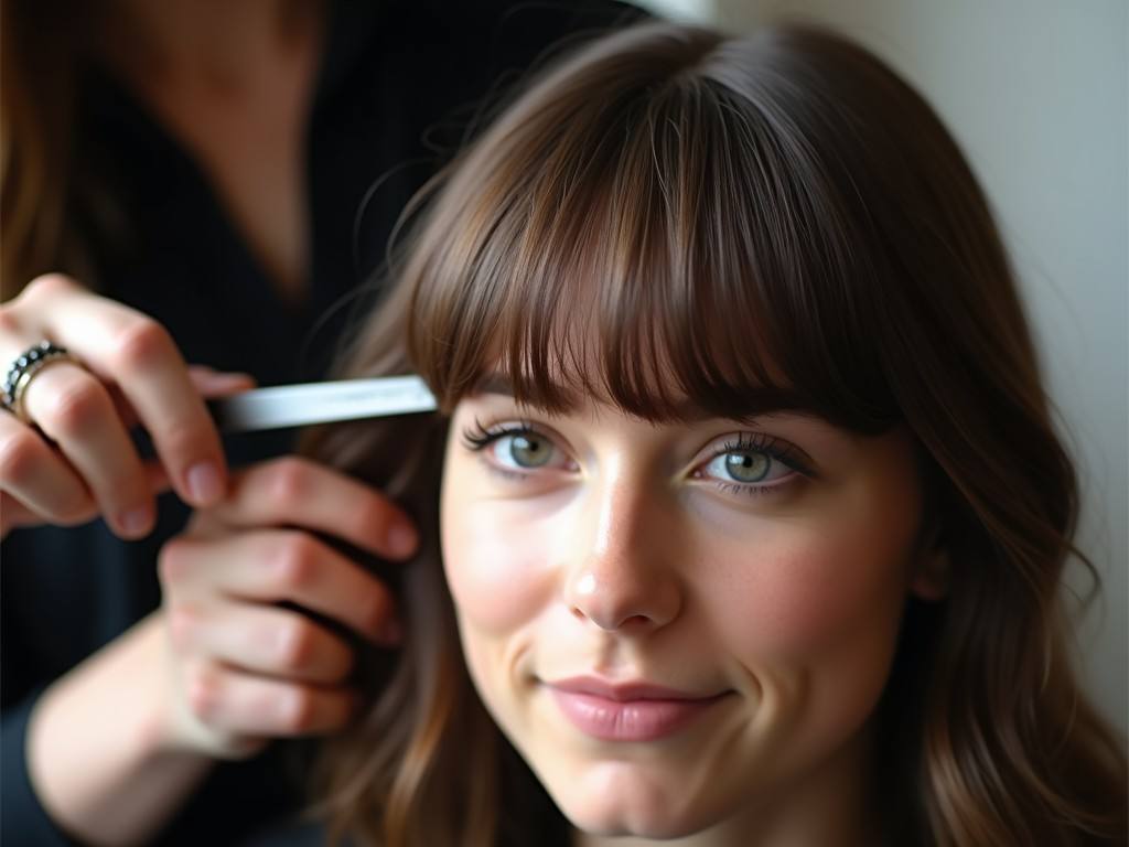 Bang or fringe trim