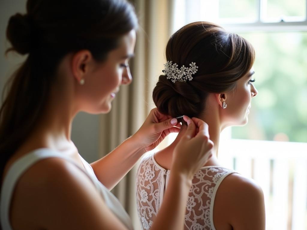 Bridal hair trial