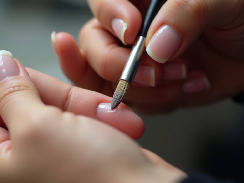 Structured gel manicure