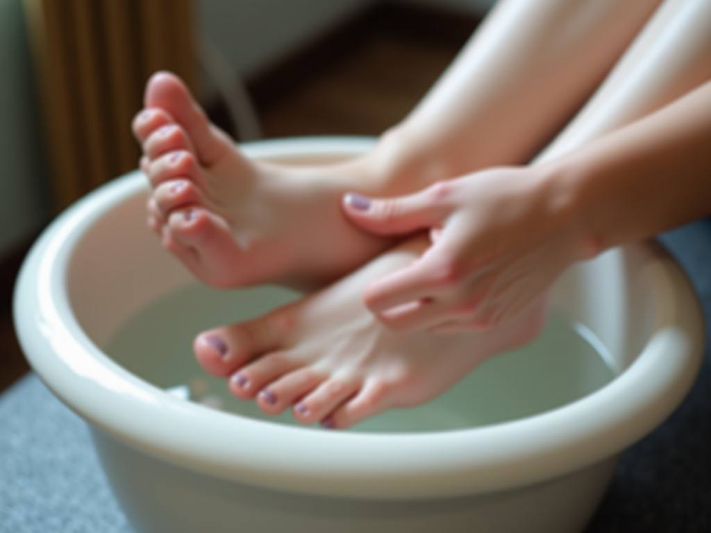 Gel manicure and pedicure
